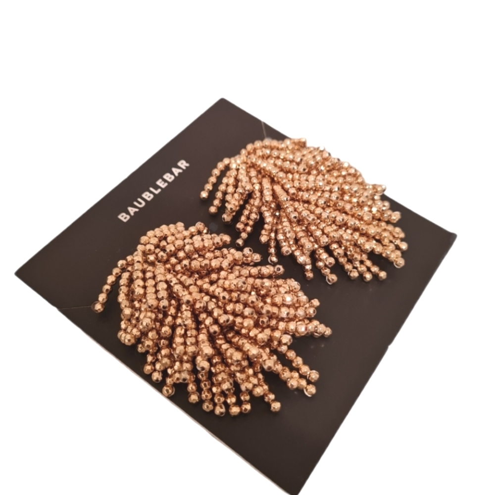 BaubleBar Statement Gold Bead Earrings